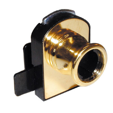 COMPX TIMBERLINE Timberline Double Glass Door Lock Body Non-Bore Brass Finish CB-375